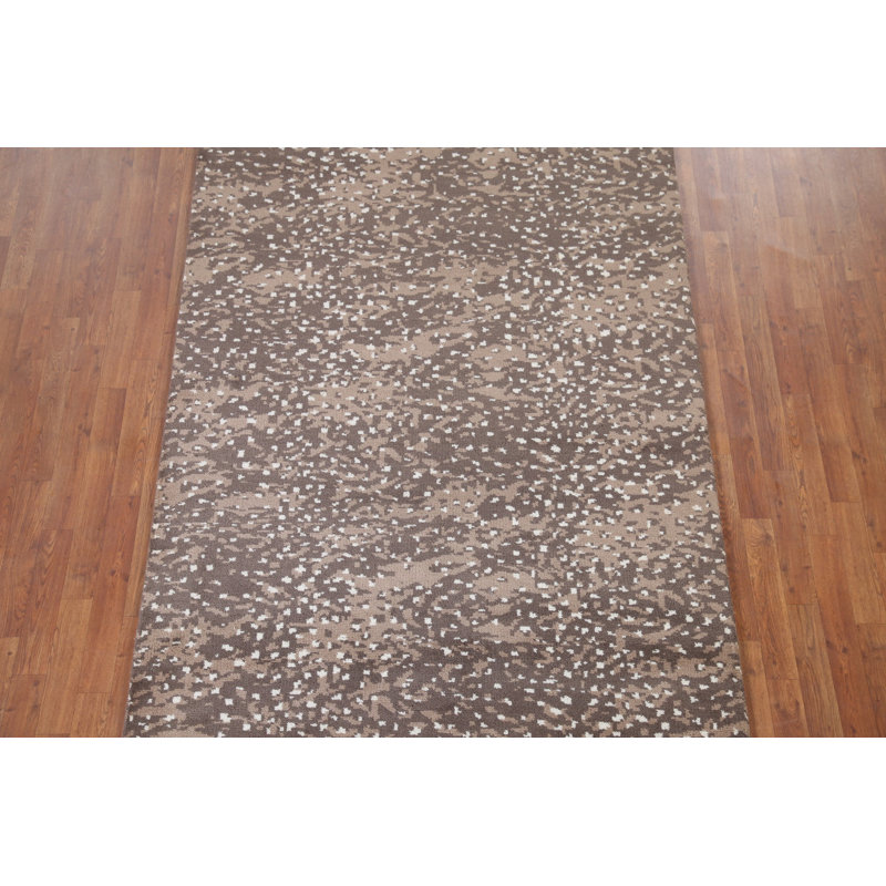 Tapis marocain brun moderne 5 x 8