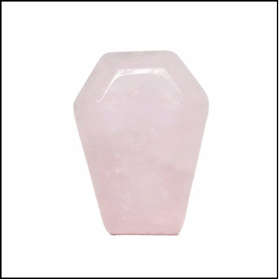 Natural Crystal Agate Mini Coffin Plate Pendant for Elegant Halloween and Home Decor