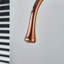 Robinet de lavabo pour salle de bain à poignée simple 1 trou Rose Gold