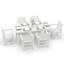 Ensemble de salle à manger rectangulaire pour 6 personnes avec 6 chaises, ensemble de table de salle à manger en PEHD-521261320