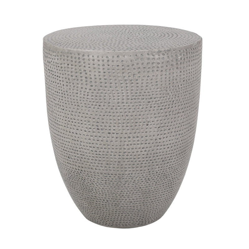 Outdoor Lightweight Concrete Side Table(Only Including Table)