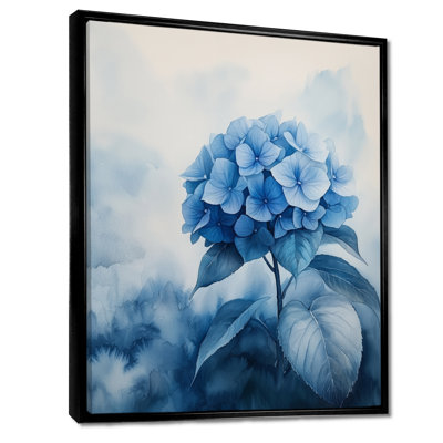 Hydrangeas In A Foggy Garden II - Hydrangea Canvas Prints