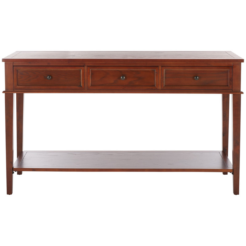 Console en bois de pin 60 po Yelena, Sépia