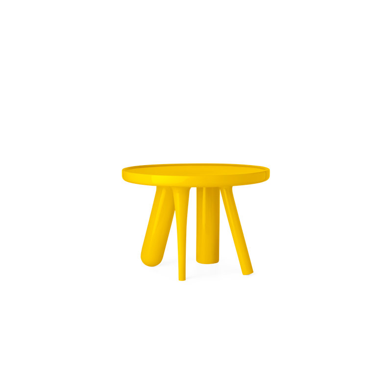 Elements 002 End Table, Golden Yellow