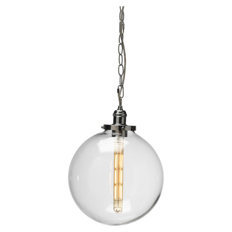 Gussie 1 - Light Sphere Pendant, Silver
