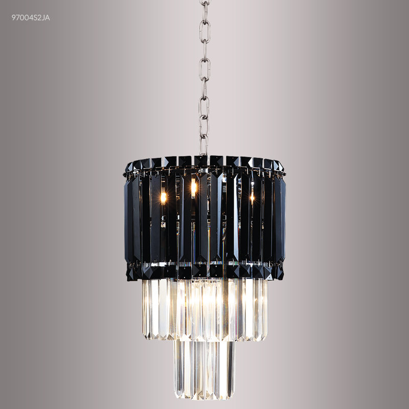 Contemporary Europa 4 - Light Pendant, Black