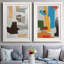 Formes andalouses III Formes andalouses III - Impression sur toile encadrée 2 pièces-1865806979-1865806988