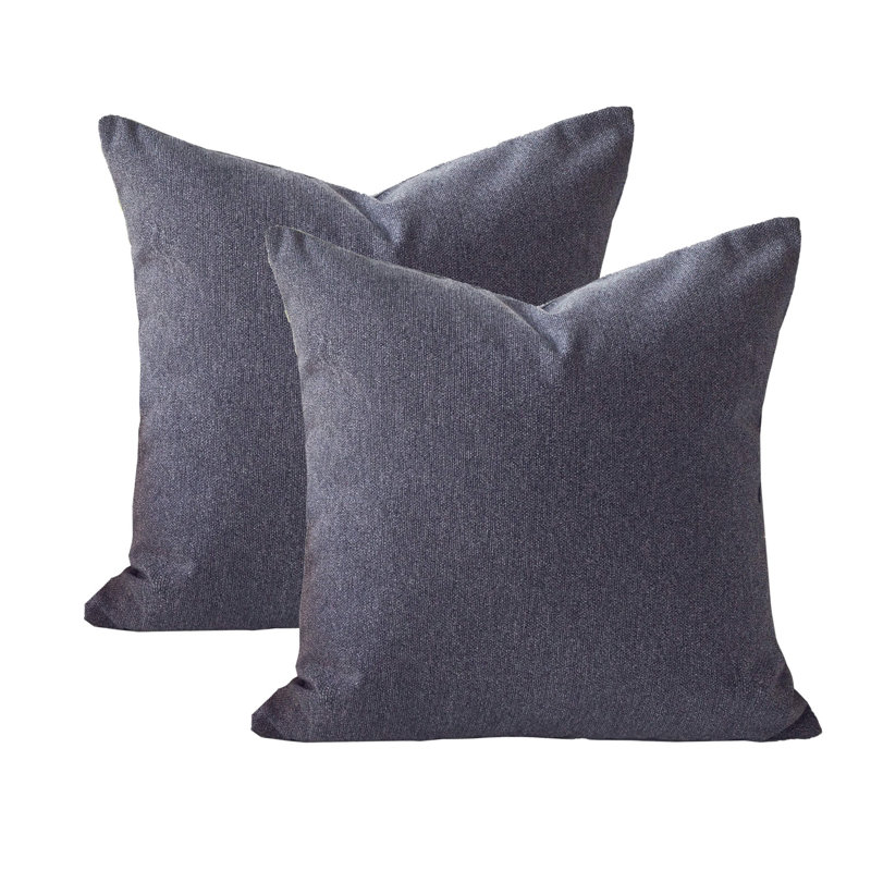 Outdoor Throw Pillow, Gray, 20" H x 20"  W
