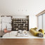 Combination Bookcase With Glass Doors And Led Lights, Display Cabin With 5-tier Shelveset-306985976-333203003