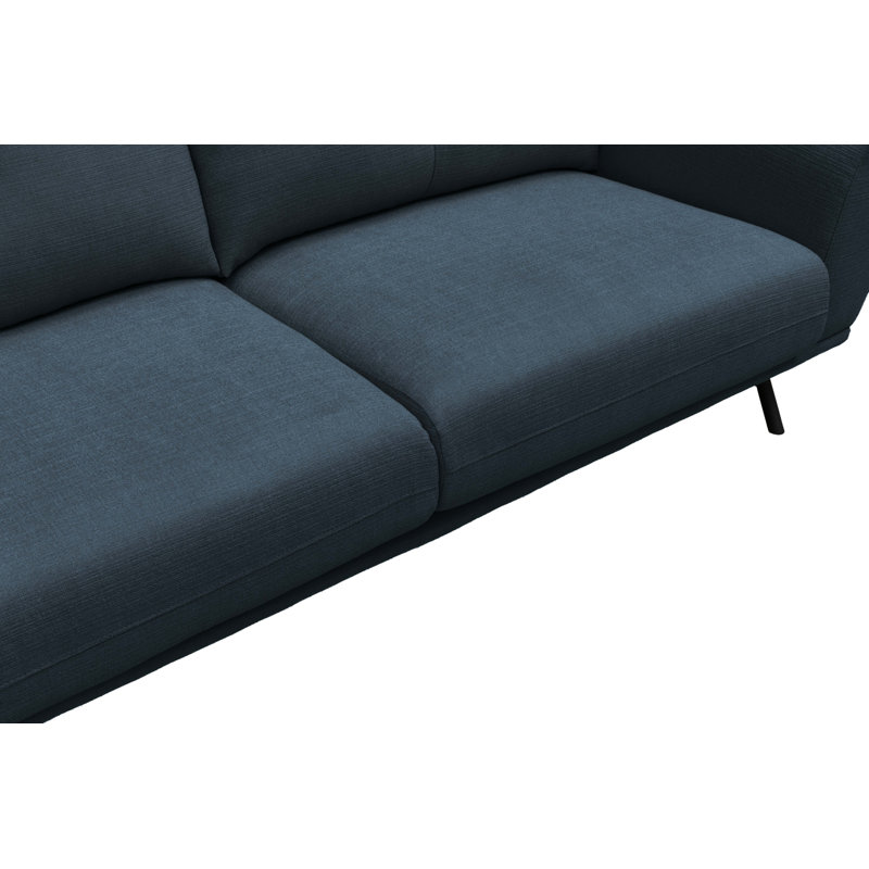 Aniye Upholstered 85'' Sofa, Navy Polyester