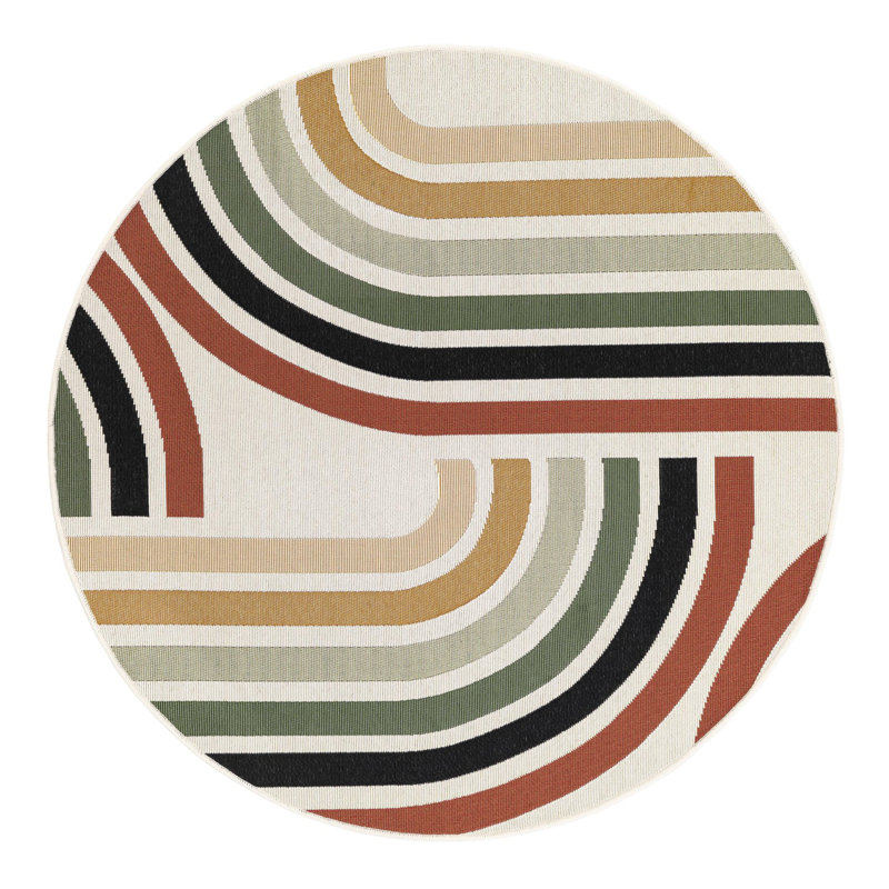 Vibe Hower Indoor/Outdoor Area Rug, Round 4'1"