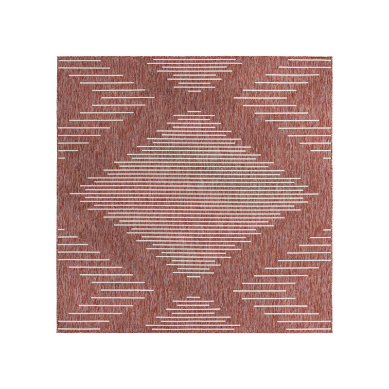 Striped Indoor / Outdoor Rug, Rectangle 7'10" x 10'