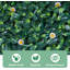 12pcs 20" X 20" Artificial Boxwood Wall Hedge Mat Plant Panels Outdoor Grass Fence