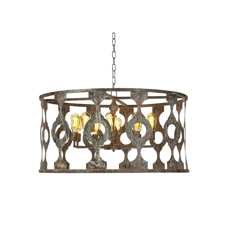 Balustrade 10 - Light Unique Drum Chandelier