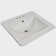 White 21" X 18" Rectangle Porcelain Overmount Vanity Sink