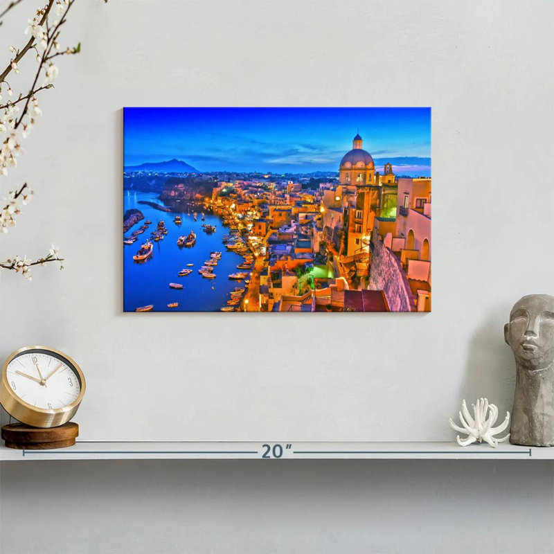 Procida Island, 8" H x 12" W