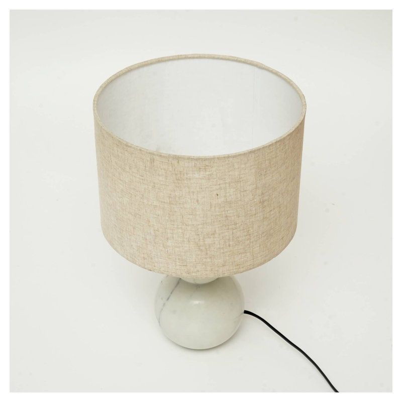 Lampe de table moderne en marbre blanc Jack
