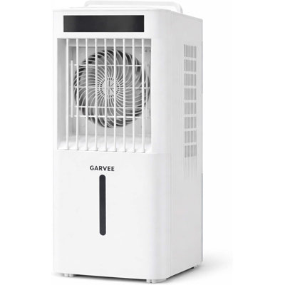 Portable Evaporative Air Cooler, 1600ml Water Tank, Dual Mist Cooling with 3 Speeds, Remote Control and Timer, Adjustable Airflow for Bedroom or Dorm Use