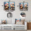 Fleurs de lotus Merge With Graffiti - lot de 2 décorations murales en métal Lotus-1669897601