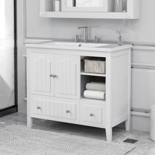 35.04'' Single Bathroom Vanity Base Only