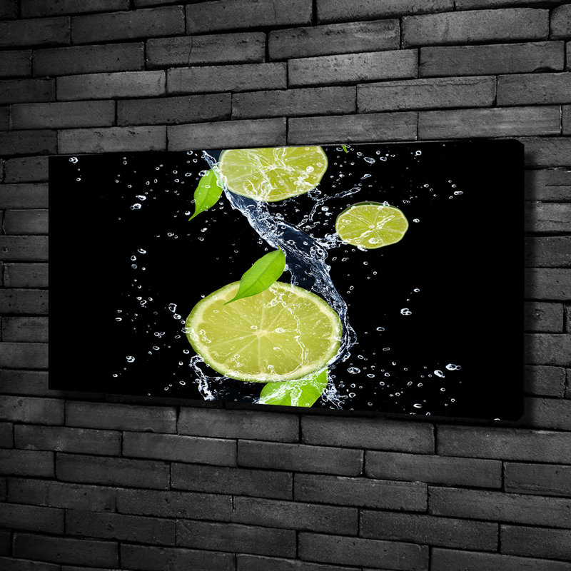 Limes And Water - Wrapped Canvas Print
