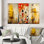 Enchanted Destruction Vintage Illustration - Modern Geometric Art Set Of 3 Pieces