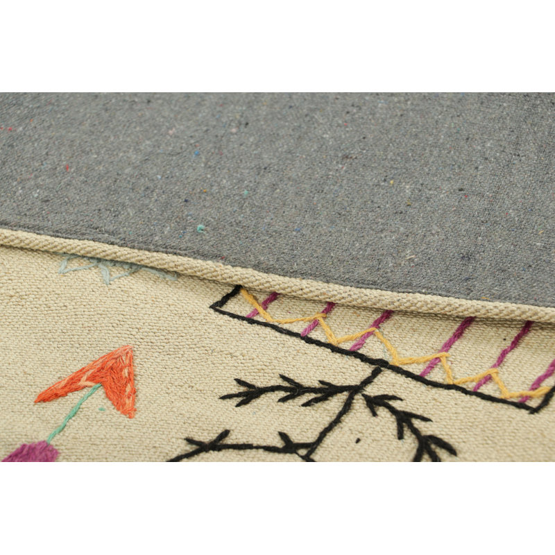 Rug & Kilim’S Suzani Style Kilim Runner Rug With Polychromatic Pictorials