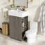 meuble-lavabo de salle de bain avec lavabo en céramique-779970414