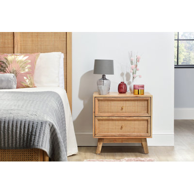 Gunyidi 2 Drawer Bedside Table