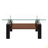 Rectangle Coffee Table, Tempered Glass Tabletop With MDF Layer-564927717