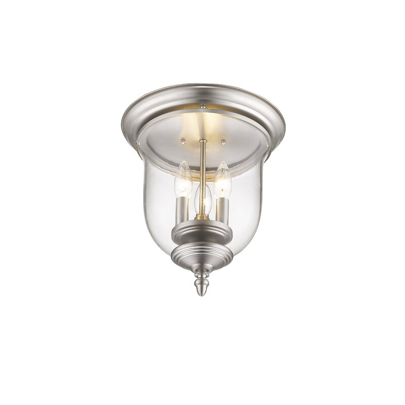 Lark Manor Aaven Glass Flush Mount & Reviews | Wayfair