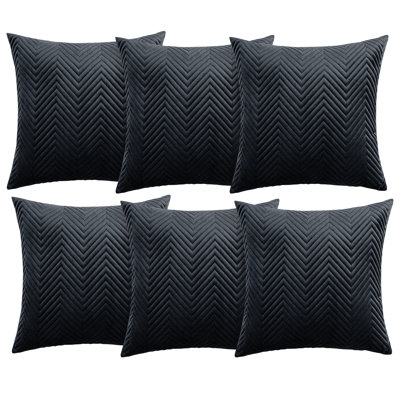 Aspire Homeware Embossed Square Velvet Cushion Cover