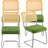18.11'' H Tufted Upholstered Metal Cantilever Chair-102156949-100407791