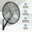 Ventilateur mural oscillant Hurricane Pro-103819946