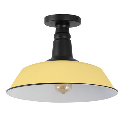 Plafonnier semi-encastré 1 lumière 14 po