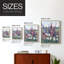 Reproduction encadrée FLORAL Series DCXLI - bois massif-1955824018