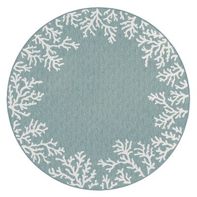 Tapis intérieur / extérieur bleu Gritton