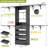 72-204 Inches Closet System With 10 Drawers And 10 Clothes Garment Racks-757619098