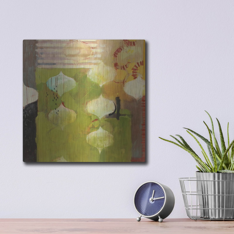 «Green Shade» par Jennifer Rasmusson, Wrought Studio ™, art mural en métal, H 12 po x l 12 po