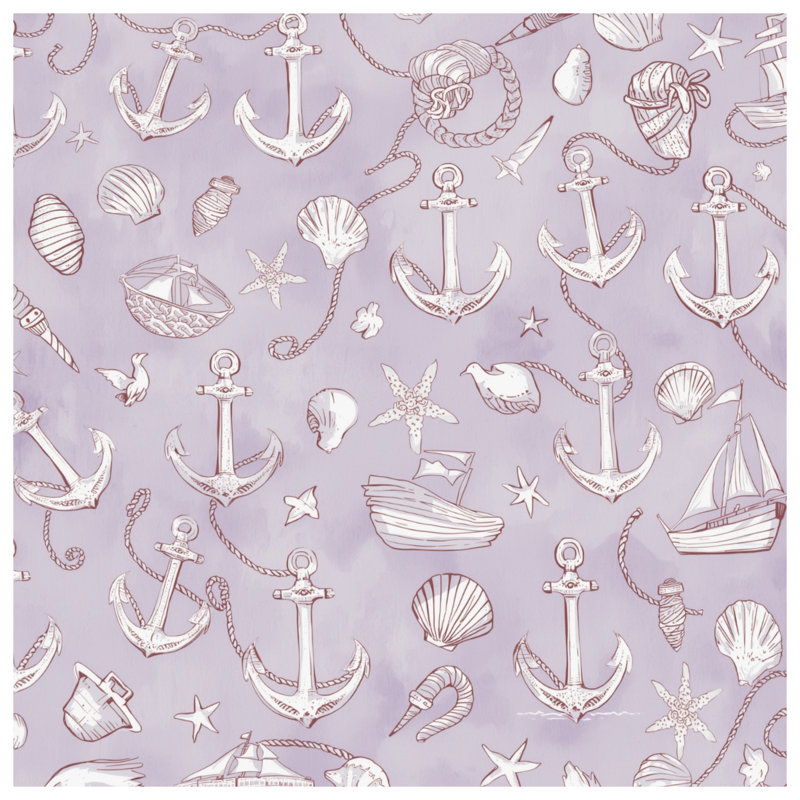 Coussins décoratifs Nautical Anchor Seashells, 14 X 14 pouces