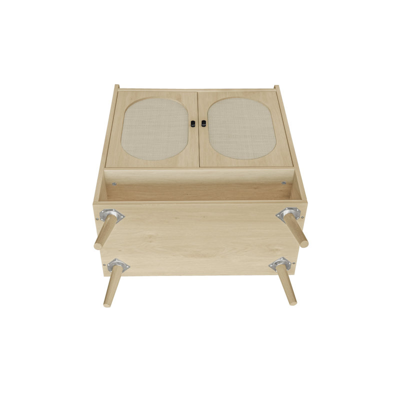 Practical freestanding shoe cabinet with multi-purpose design