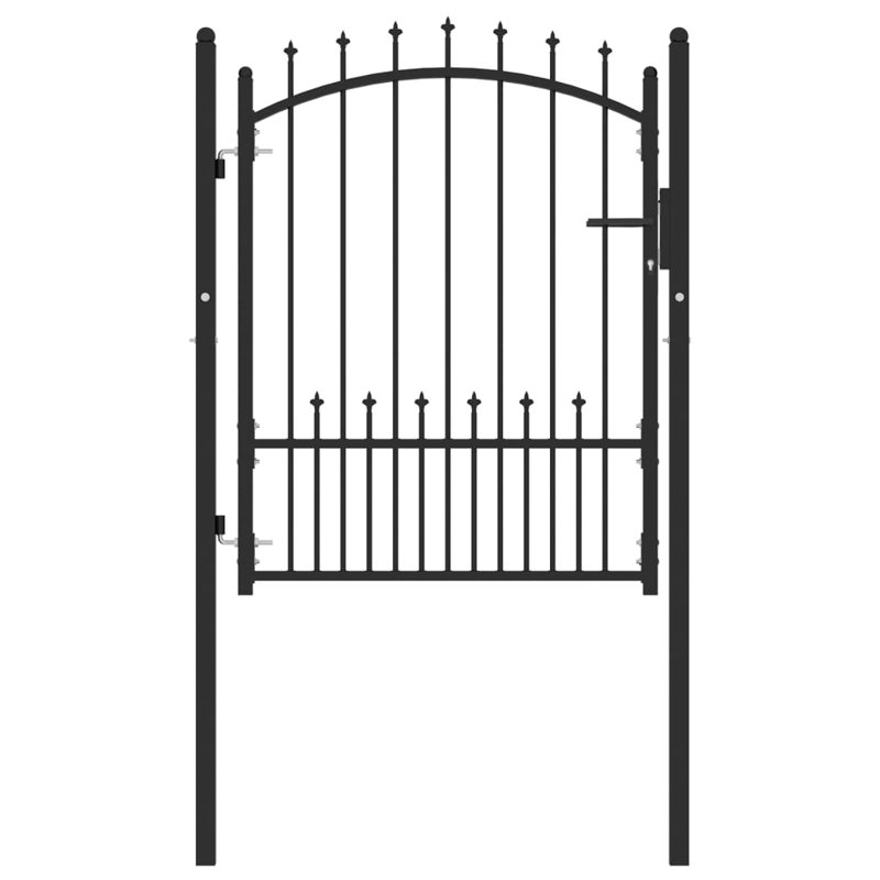 Netawaka Metal Gate, Black, 150cm H x 102cm W