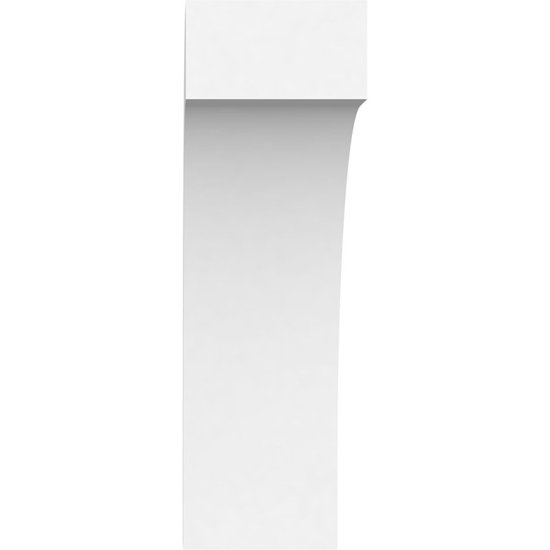 Genouillère en PVC de qualité architecturale standard H 5 po x P 18 po x H 18 po, H 18 po x l 5 po x P 18 po