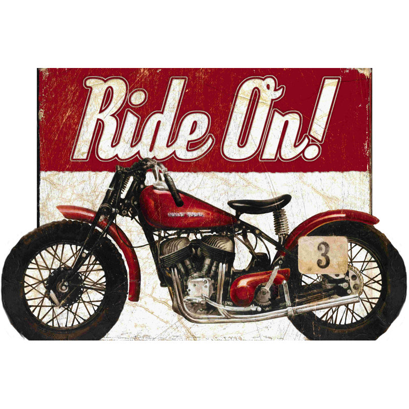 Impression sur toile «Moto», H 32 po x l 48 po
