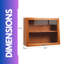 Wooden 2 Tier Large Cabinet Retro