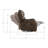 Brown Reclining Sofa