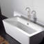 Robinet de baignoire moderne avec douche à main pour baignoire autoportante et caractéristique pratique