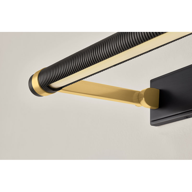 Havelock Table Lamp, Black/Gold, 2.75" H x 18" W x 18" D