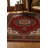 Guria Burgundy/Brown Oriental Vintage Look Machine Printed Cotton Chenille Area Rug-1594187521