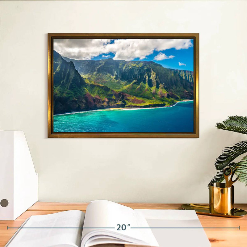 Kauai, Cadre flottant doré, 13 po x 9 po